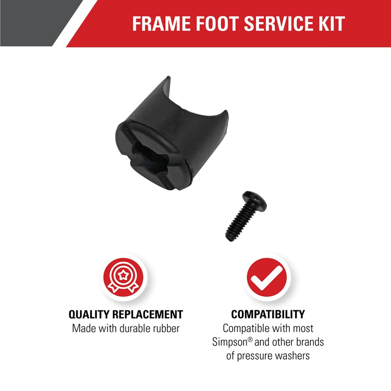 Simpson Cleaning 7105468 Replacement Foot Service Kit to Repair Frames