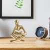 LIFKOME Abstract Thinker Sculpture, Meditation Yoga Statue Modern Home Decor