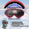 OUTDOORSPARTA 2-Pack Ski Goggles (9. White Frame, Silver Lens; Pink
