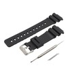 TARO'S TPU Urethane Black Replacement Watch Band / Strap with