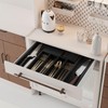 WUSHIZHUHUN Utensil Organizer Silverware Tray for Drawer - Bamboo Knife