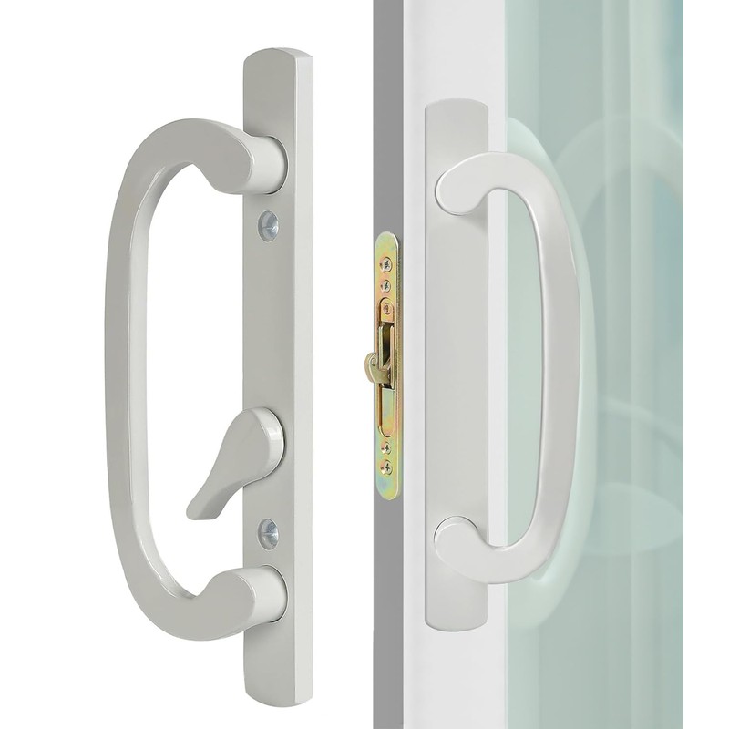 Sliding Patio Door Handle Replacement with Zinc Diecast I/E Pulls,