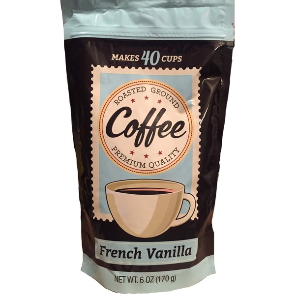 Roasted Ground Coffee Premium Quality Makes 40 Cups (French Vanilla)