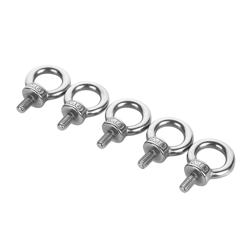 Eowpower 5 Pieces M6 Male Thread Machinery Shoulder Lifting Ring