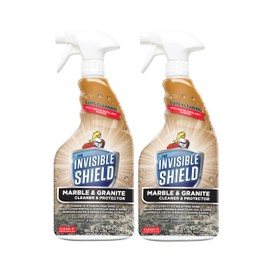 Invisible Shield Marble & Granite Cleaner & Protectant with Hydrogen Peroxide – 32 fl. oz. by UNELKO- Clean-X 2 pack