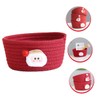WHAMVOX Craftsmanship Christmas Storage Box Cotton Rope Baskets Woven Storage