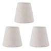 3PCS Linen Cloth Lamp Shade E14 Meson Lampshade for Candle