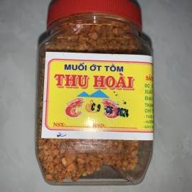 Dac San Tay Ninh roasted salt Shrimp Chili powder Muoi Ot Tom Tay Ninh Banh Trang Tron 200g 7oz