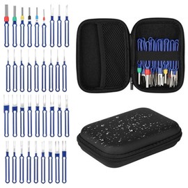 36 PCS Terminal Removal Tool Kit, Pin Extractor Tool, Electrical Wire Connector Pin Removal Tool Kit with a Protective Bag, Harness Pin Removal Tool Kit for Car Automotive Most Connector Terminal
