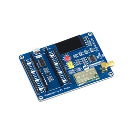sb components LoRa Expansion Board for Raspberry Pi Pico with Smart Data Transmission, 433MHz LoRa HAT Module, Up to 5KM Through Serial Port