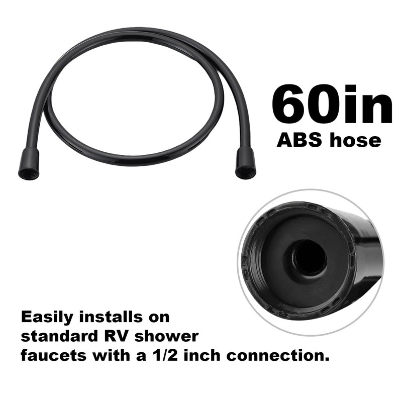RV Shower Faucet with Handheld Shower Head and Hose Diverter