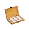 Harilla Portable Empty Bamboo, Durable Palette, Wooden Gouache with Lid,