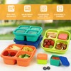 Caperci Caperci Lunchable Snack Containers - 4 Compartments Bento Snack
