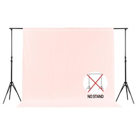 Joccun 6X9FT Blush Pink Backdrop Background for Photography,Polyester Backdrop Curtain Background Screen for Photography,Photoshoot,Video Recording,Studio(6X9ft,Blush Pink)