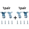 4pcs Roller Window Shade Outside Mount Brackets with Screws, Curtain