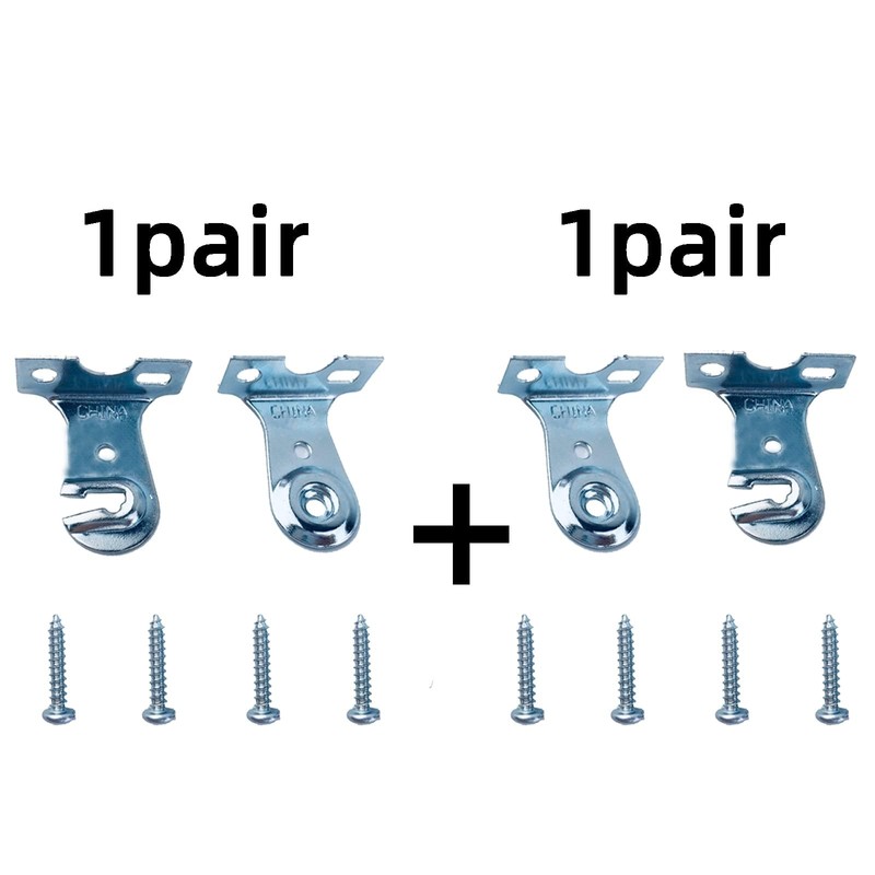 4pcs Roller Window Shade Outside Mount Brackets with Screws, Curtain