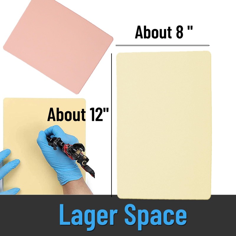 Silicone 3MM Fake Tattoo Skin 5Pcs Tattoo Skin Thick 12X8"