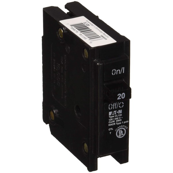 EATON GIDDS-606001 Cl Series 1 Pole Classified Breaker 20 Amps-606001