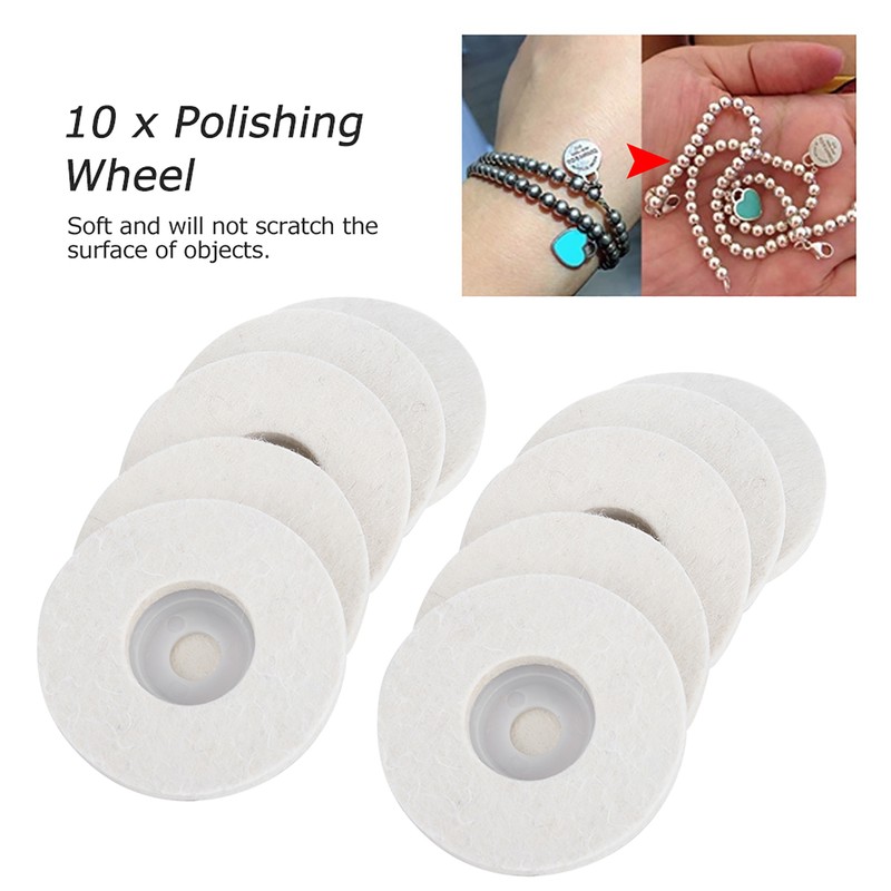 10pcs Angle Grinder Polishing Discs Wool Buffing Grinding Wheel Pads