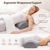 Lumbar Support Pillow for Bed, 19.7 x 7.9 x 3.9