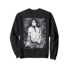 Michael Jackson Bad World Tour 1988 Black And White Splatter Sweatshirt