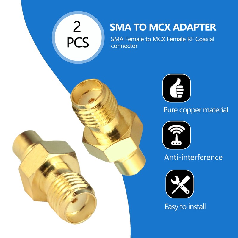 SMA to MCX Adapter TUOLNK SMA Female to MCX Female