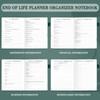 JUBTIC End of Life Planner, Death Planner Organizer with Labels