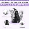 Extensiones Pestañas Efecto Anime 144 Racimos 8-18mm B&Qaugen Wild Rose