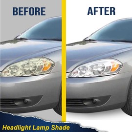 PIT66 Headlight Lens Cover, Compatible with 2006-2016 Chevy Impala Limited Clear