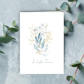 8 Sympathy Cards with Envelope with Text Condolence Folding Cards Funeral Mourning Condolence Stylish White Delicate Cards with Leaves Condolence Condolence Cards for Farewell