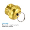 PATIKIL 5pcs 12mm Diameter Fishing Rod End Cup Copper Plated