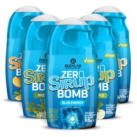 Bodylab24 Bodylab24 ZERO Sirup BOMB Mixed Box 2, 5 x 65ml, zuckerfrei und praktisch ohne Kalorien, mit nur 1kcal je 100ml Wasser-Sirup-Mischung, hochkonzentriert, für 8 l Fertiggetränk
