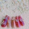 20PCS Butterfly Nail Charms for Acrylic Nails 3D Resin Aurora