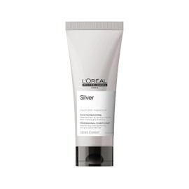 L'Oréal Professionnel Anti-Yellow Tint Conditioner for White, Grey & Bleached Hair, Neutralising, with Ceramides, Babassu Oil and Purple Pigments, Expert Series, Silver Conditioner, 200 ml