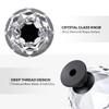 Ravinte 20 Pack Crystal Drawer Knobs - Glass Cabinet Knobs,