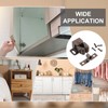 sourcing map 4Pcs Cabinet Latch Double Roller Catch, Lock Stop