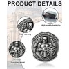 1 Pack Guardian Angel Visor Clip, 3D Armored Angel Car