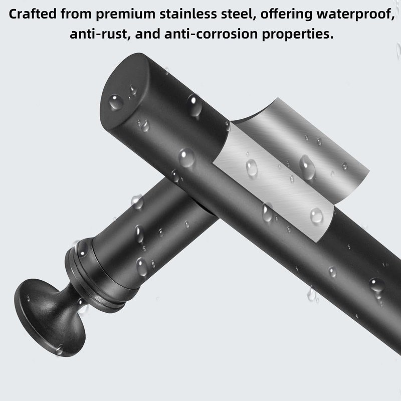 Shower Door Handle 145mm Hole to Hole Stainless Steel Door