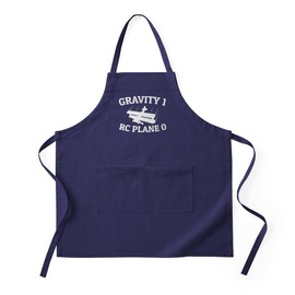 CafePress Aviation Model Gravity RC Plane Kitchen Apron with Pockets, Grilling Apron, Baking Apron