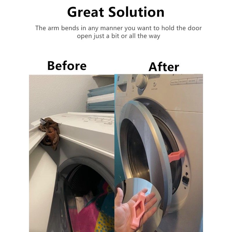 Washer Door Prop, [Easy to Stick] Front Load Washer Door
