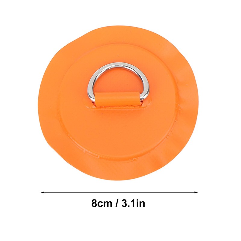 LIYJTK Inflatable Boats D Rings Patch, 4pcs Round PVC Patch