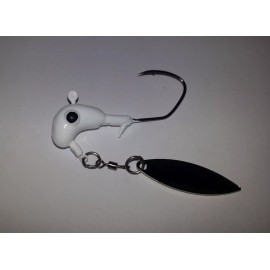 Unbranded (100) 3/8oz Bass Underspin  jigs with #3 1/2willow leaf ,4/0 Matzuo Sickle hooks