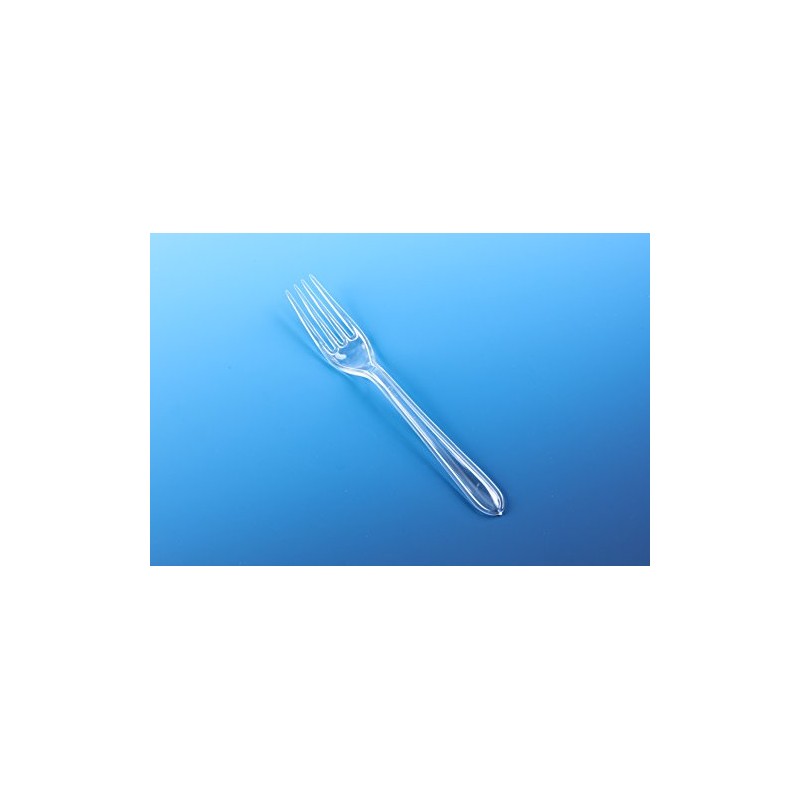 Reusable Clear Heavy Duty Plastic Cutlery (50 Forks)