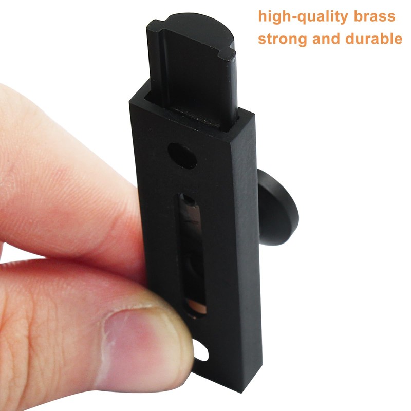 PHITUODA Sliding Deadbolt, Heavy Duty Solid Brass Surface Bolt, Door