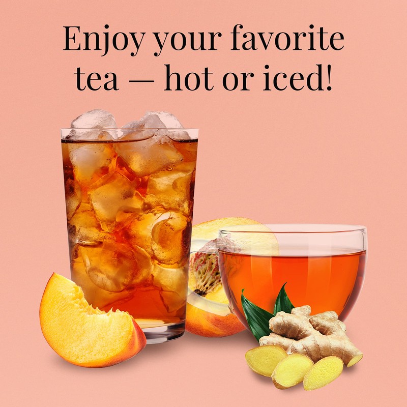 The Republic of Tea Ginger Peach Black Full-Leaf Loose Tea