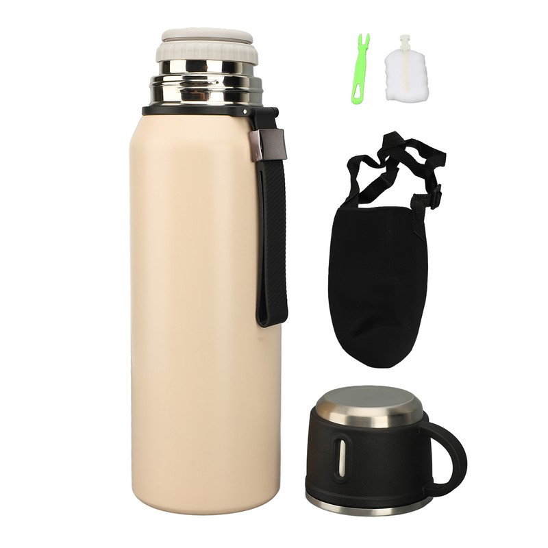 Vacuum Water Bottle 1200ml Stainless Steel Portable Insulated Water Cup