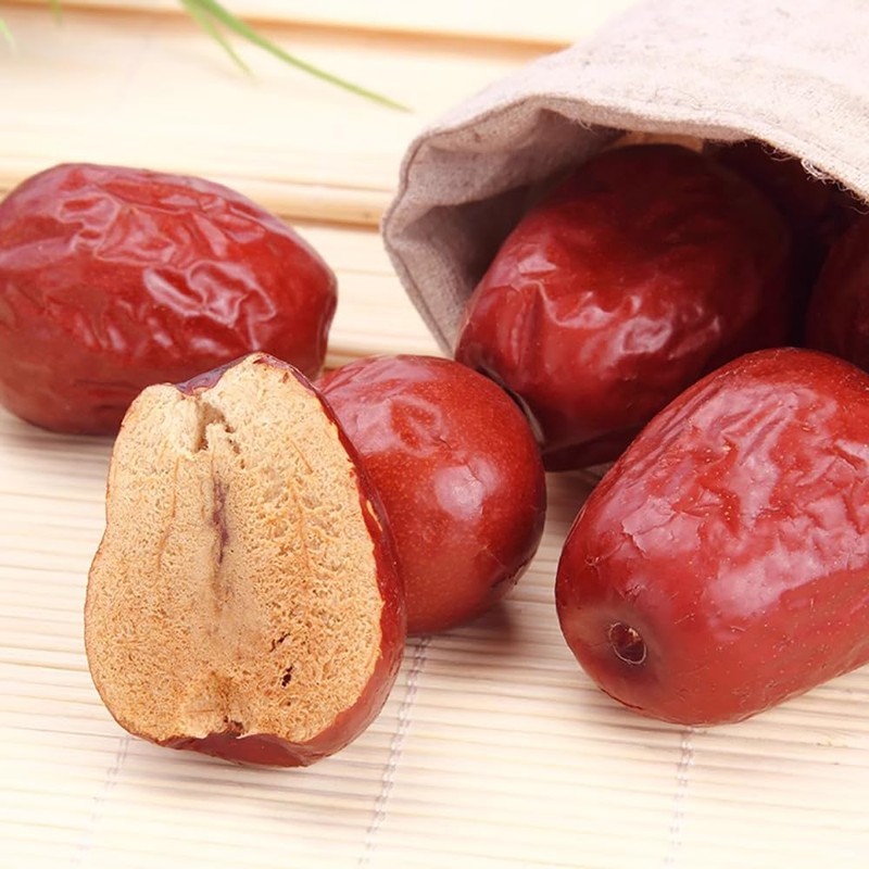 1.1lb Red Dates Organic Jujube Fruit Dates Each 3-4.5cm In