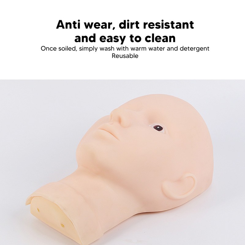 Lash Mannequin Head Safe Soft Silicone High Simulation Makeup Practice