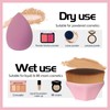 1 Pieces Foundation Brushes，3 Pieces Set of Makeup Sponges Foundation