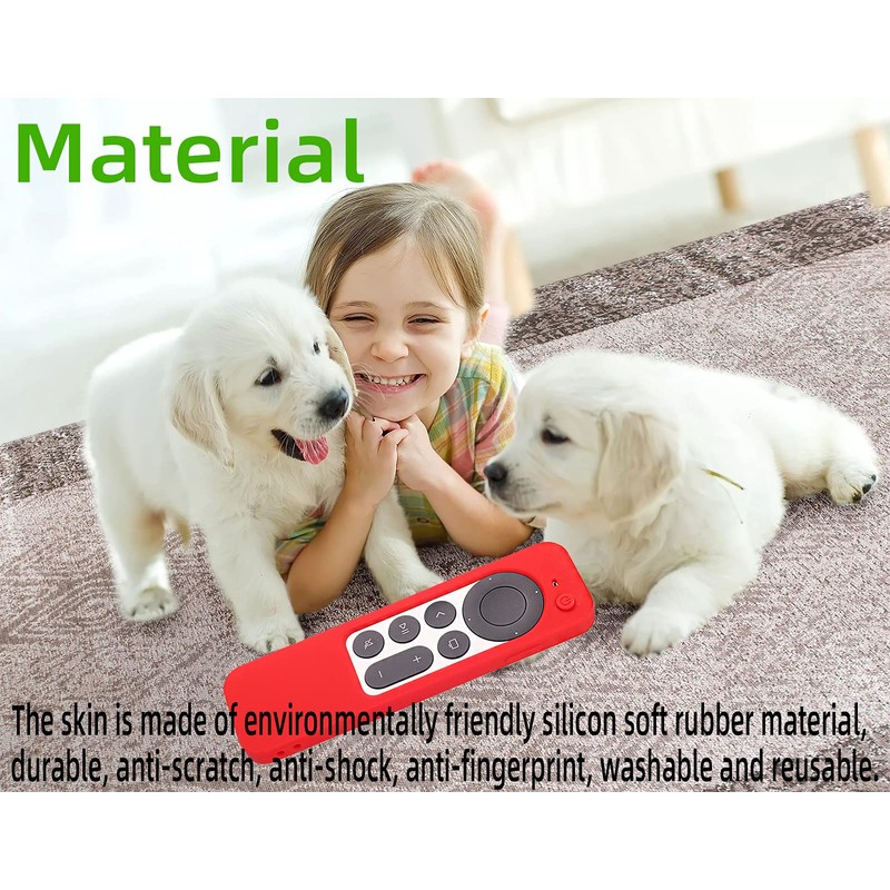 Silicone Remote Cover for Apple TV Siri Remote (2nd Gen)